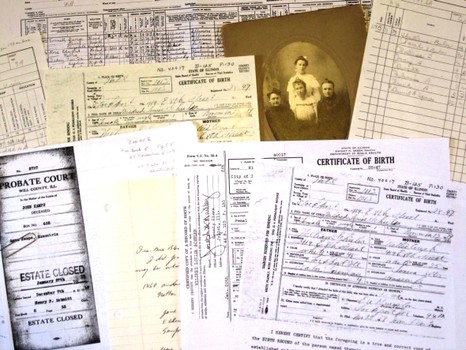 genealogy documents