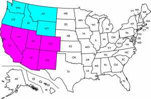 Northwest and Southwest regions