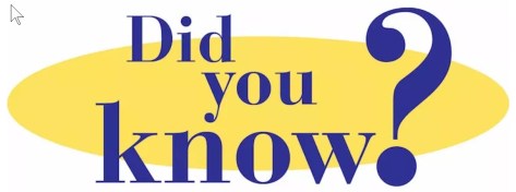 Did you know 2